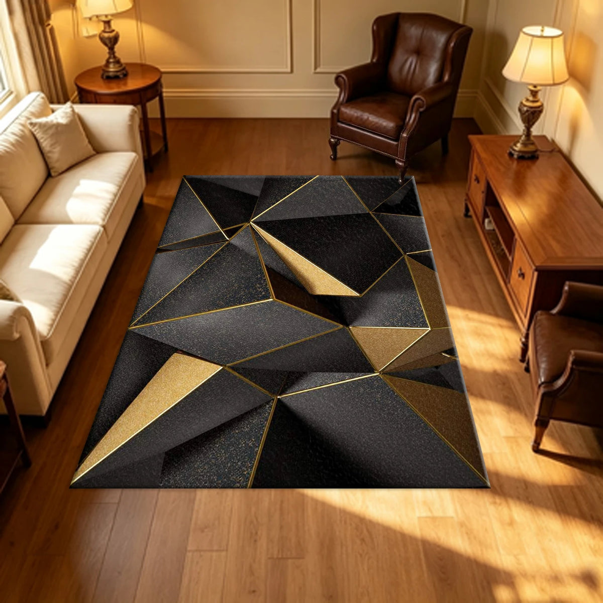 Decasa Geometric Area Rug