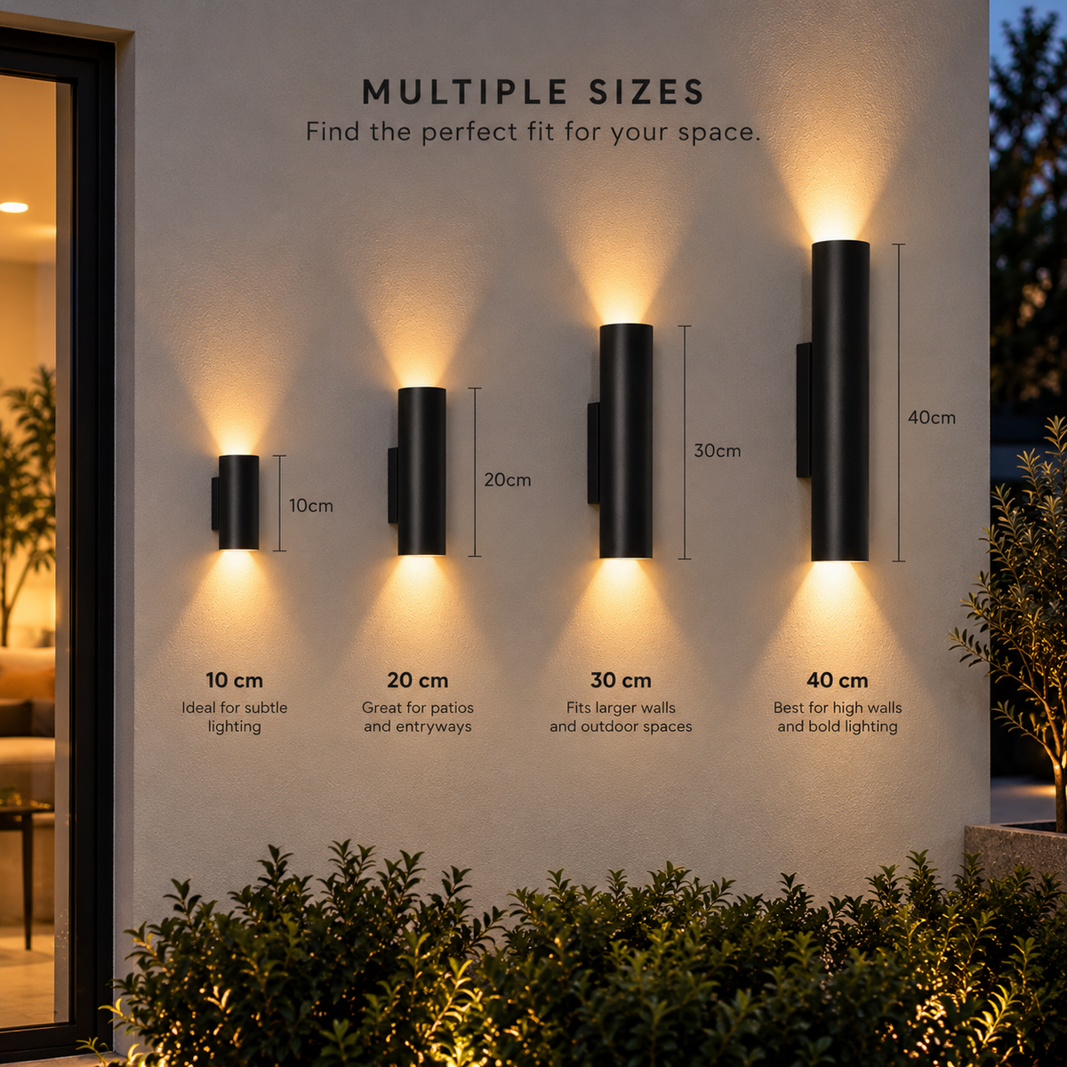 Decasa Slimline Up & Down Wall Light