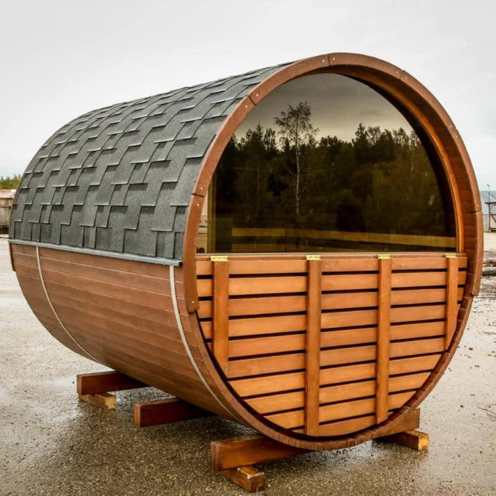 DwellingPlace Modern Outdoor Sauna Garden Cedar Barrel