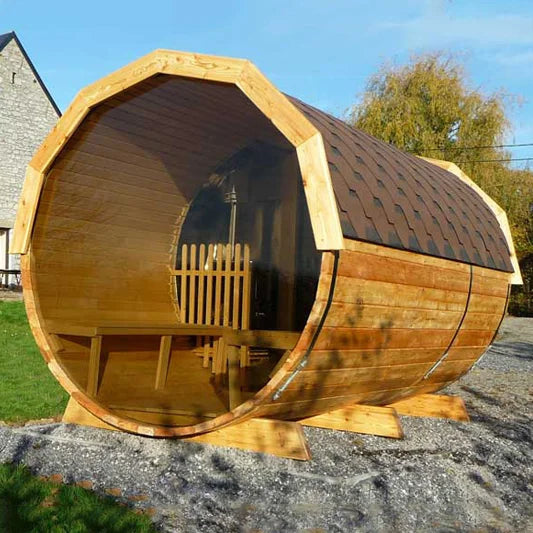 DwellingPlace Modern Outdoor Sauna Garden Cedar Barrel