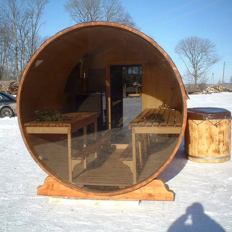 DwellingPlace Modern Outdoor Sauna Garden Cedar Barrel