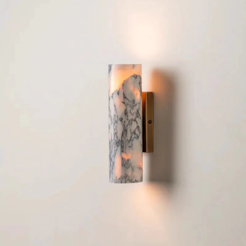 Decasa Marble Cylinder Wall Sconce
