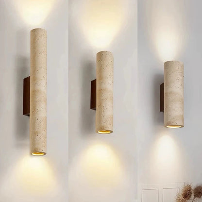 Decasa Travertine Stone Wall Sconce