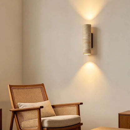 Decasa Travertine Stone Wall Sconce