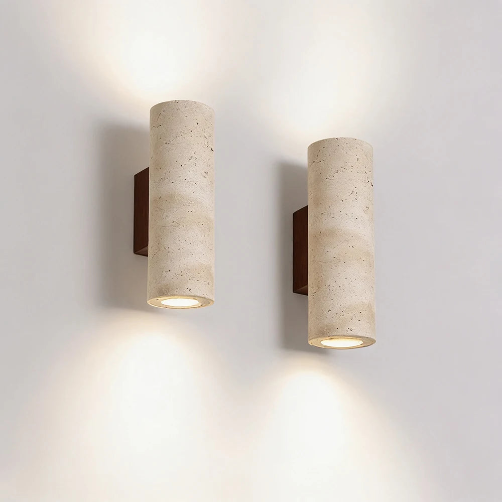 Decasa Travertine Stone Wall Sconce