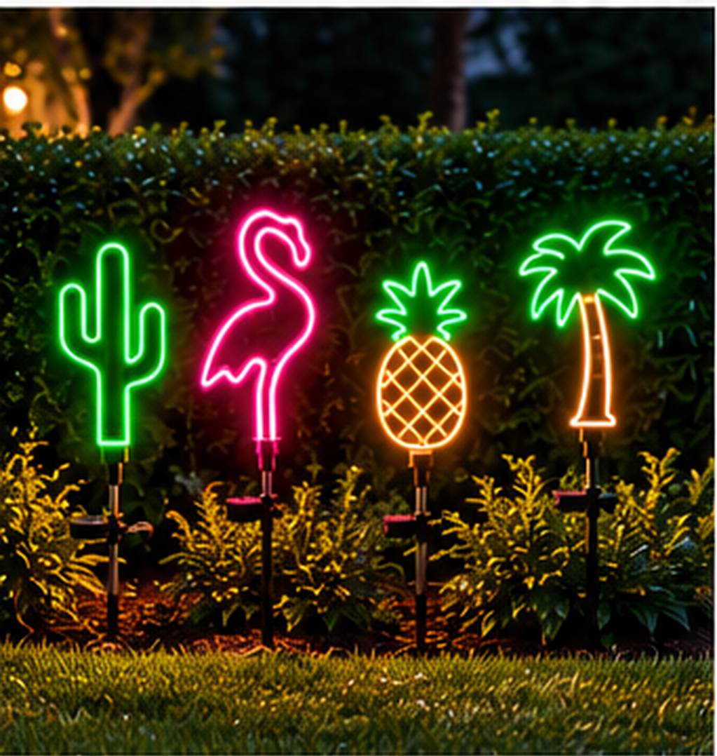Decasa Neon Solar Garden Lights